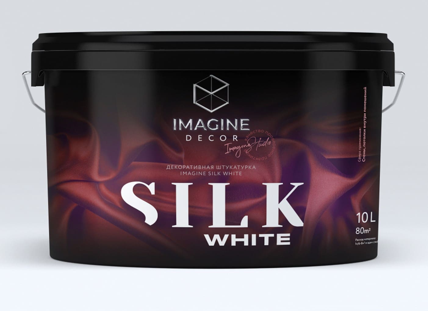 SILK WHITE 1 Декоративна мазилка «Imagine Silk white» - Image 1